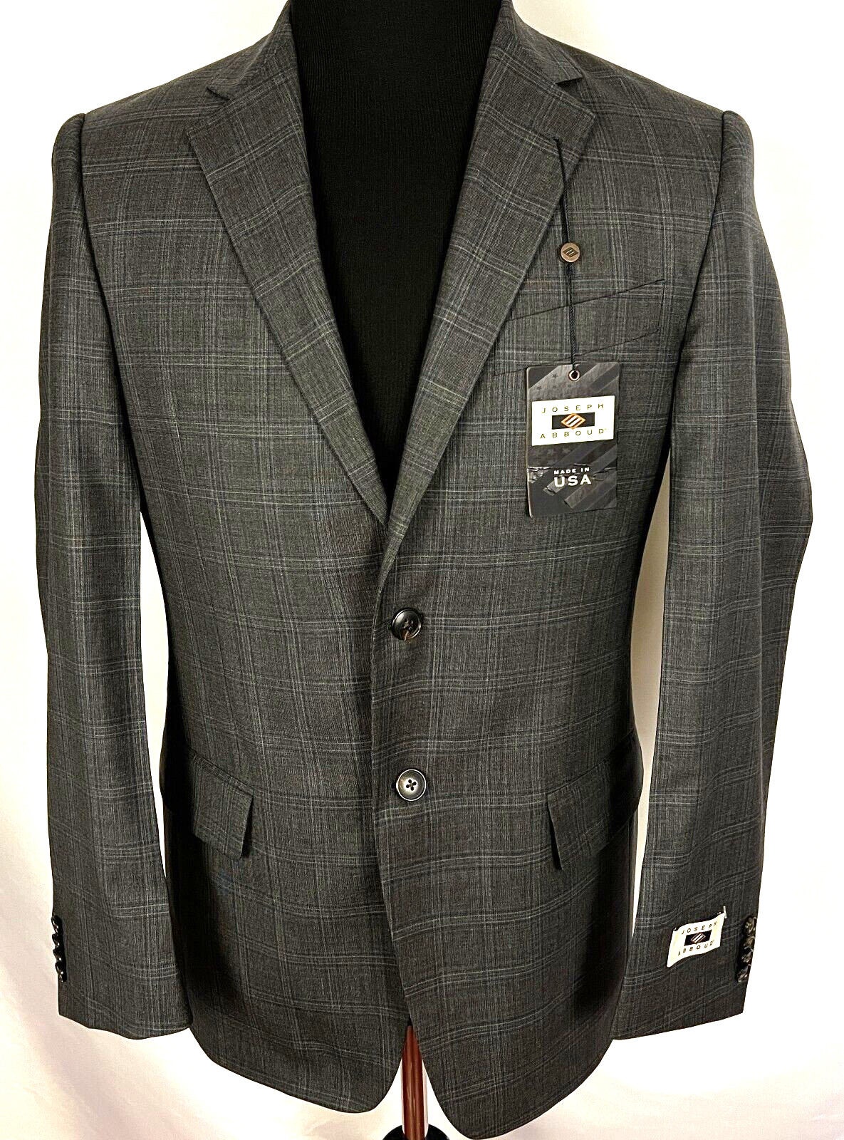 Nwt Joseph Abboud Men’s Size 36 R Quality Wear Suit Blazer Jacket Made in USA