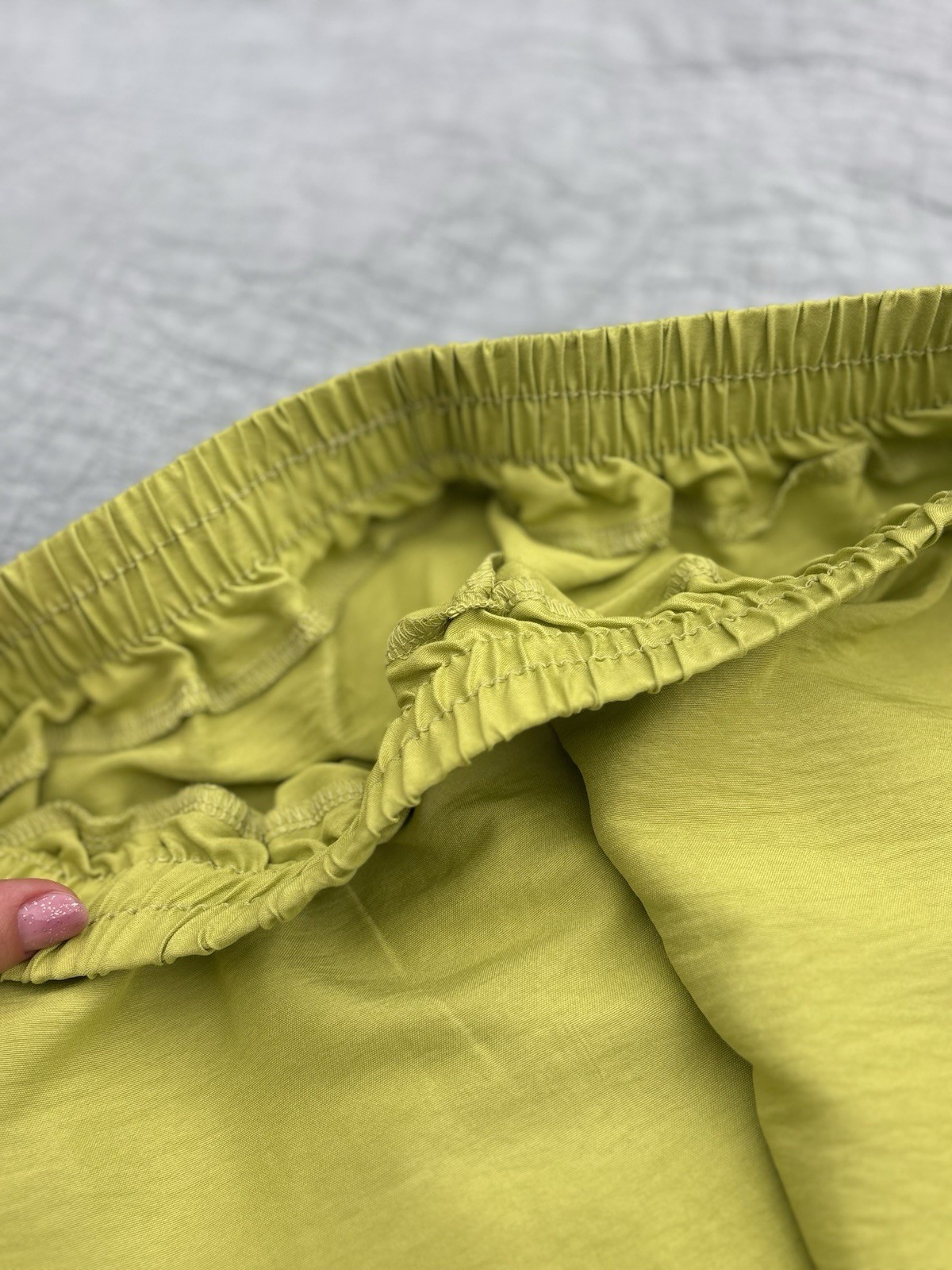 Women’s Loose Top and Pants Set – Soft Light Green Casual 2-Piece Outfit Size M