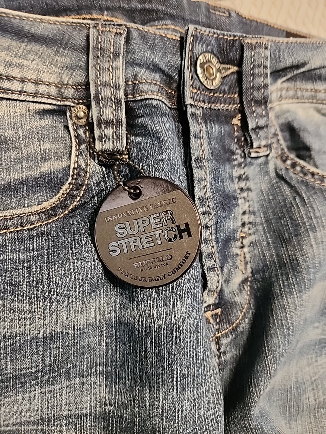 NWT $99 Buffalo David Bitton Jeans Evan-X slim strech vintage blue classic