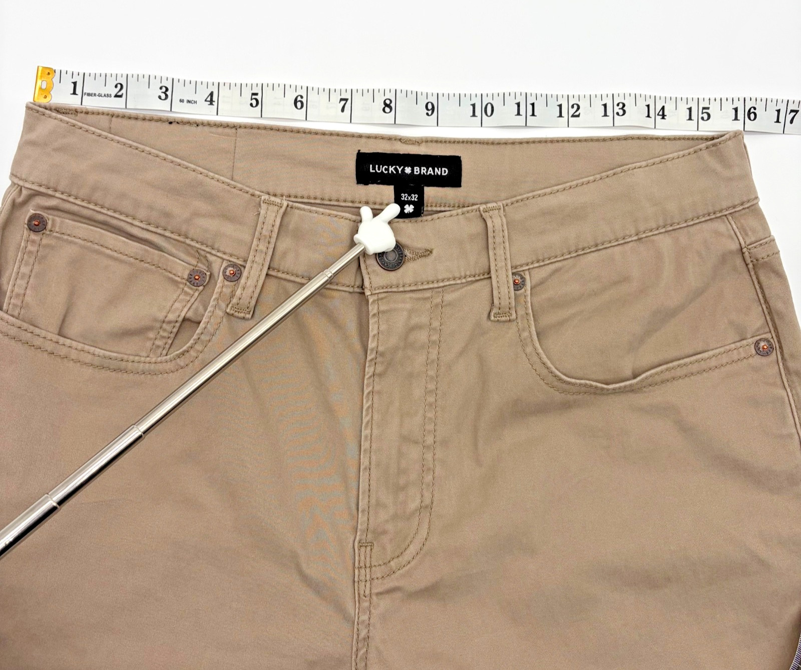 Lucky Brand 223 Men’s 32×31 (Tag 32×32) Straight Leg Stretch Tan Pants