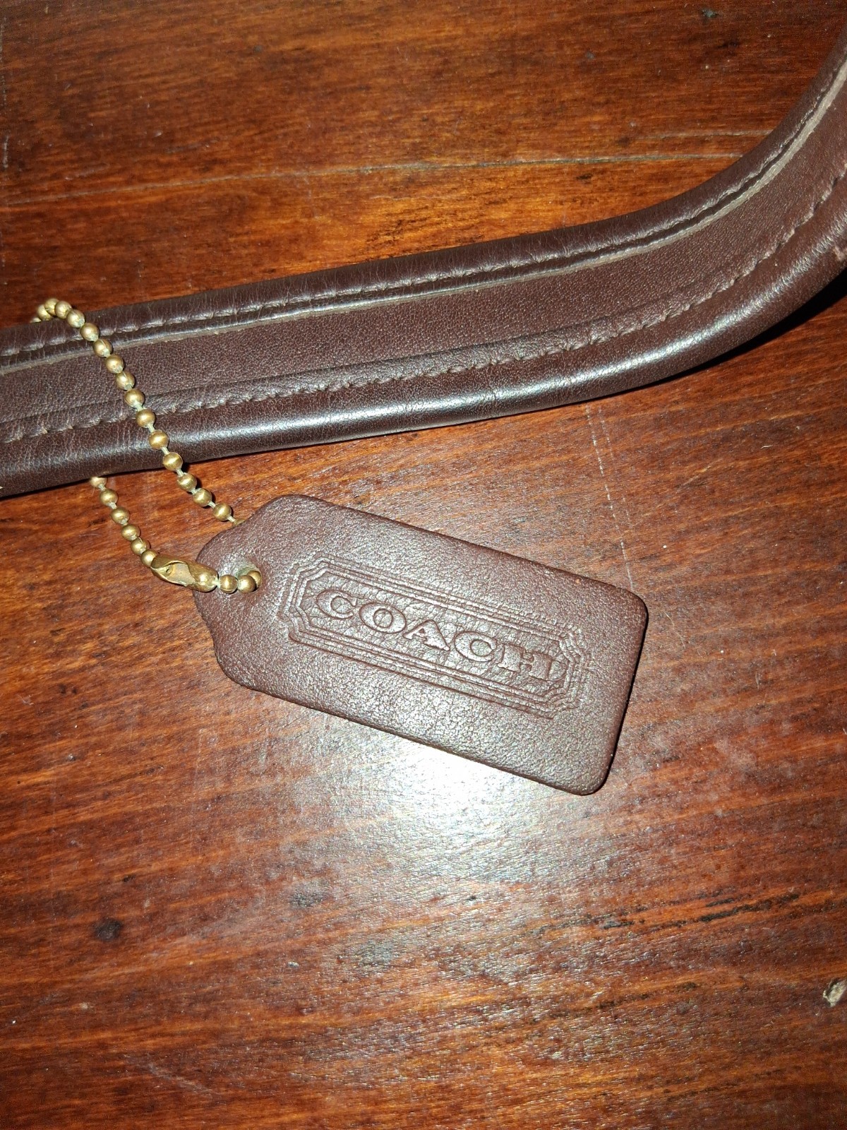 Vintage COACH Mini Ergo Crescent Shoulder Bag 9027 Brown Glove Tanned Leather