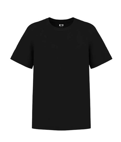 6 Pack BYC Men’s 100% Cotton Black Undershirts Crewneck T-Shirts MT98BK