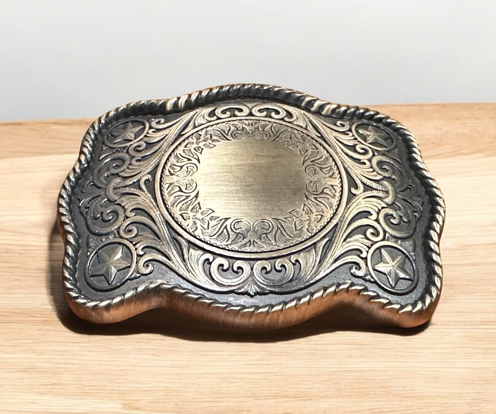Western Buckle Engraved Belt Buckle Custom Personalized Monogrammed