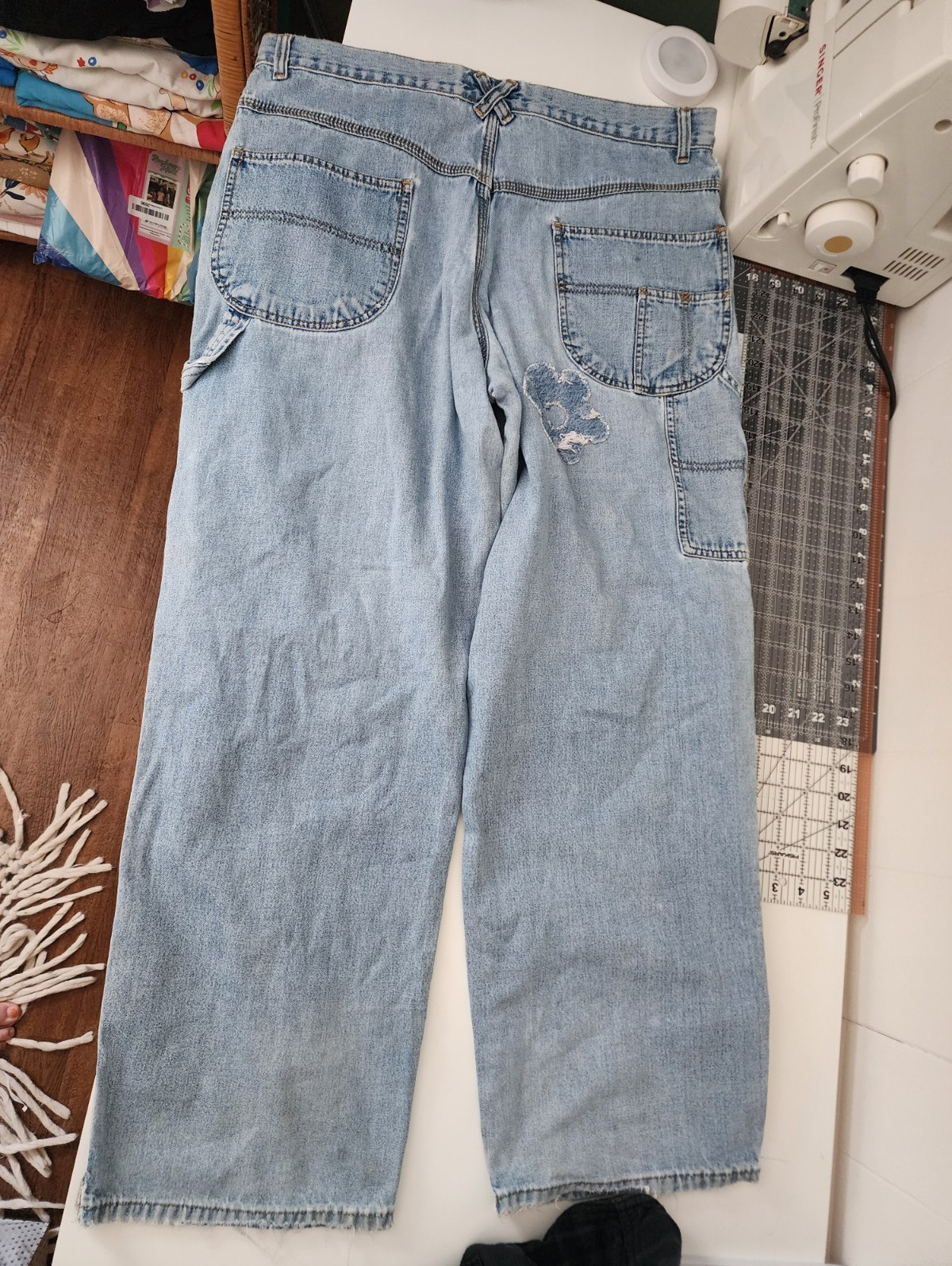 Arizona Jean Company Light Wash Straight Leg Denim Jeans Mid Rise Regular Fit