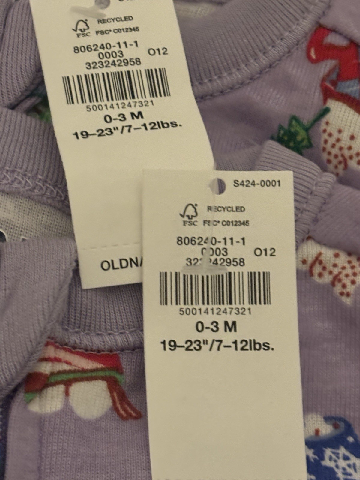 NWT Old Navy 0-3 Mos Twin Baby Twins Outfits Christmas New