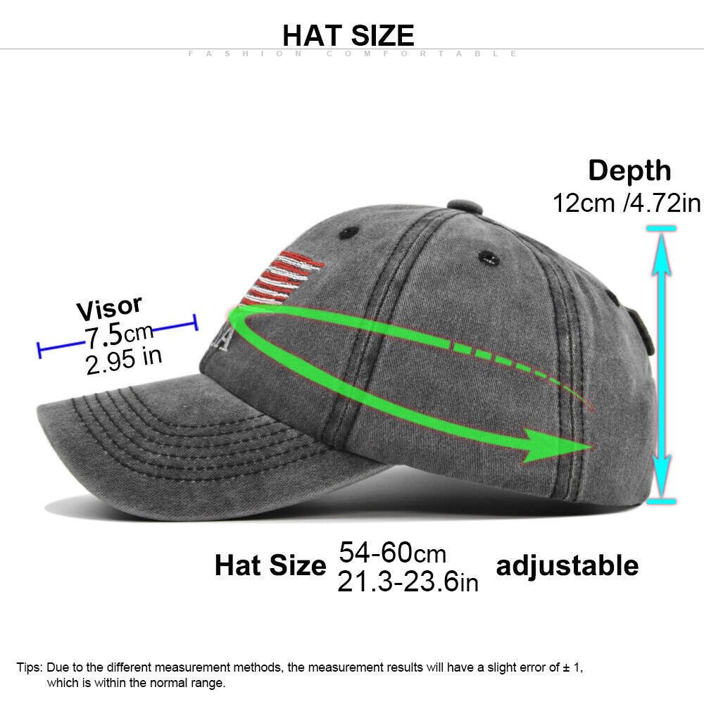 American US Flag Embroidered Low Profile USA Baseball Cap Adjustable Hat 2024 US