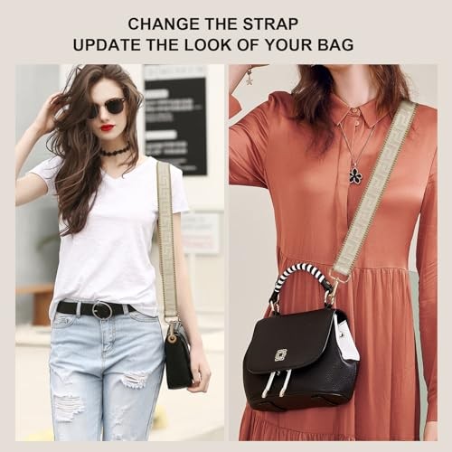 Purse Strap Wide 3.8cm Shoulder Strap Crossbody Bag Strap Replacement Beige