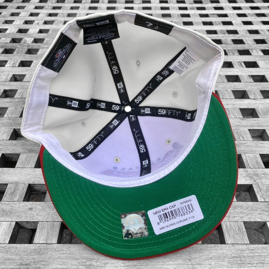Buffalo Bisons Script VTG Alt Logo New Era 59FIFTY 2 Tone Topperz Hat 7 1/2