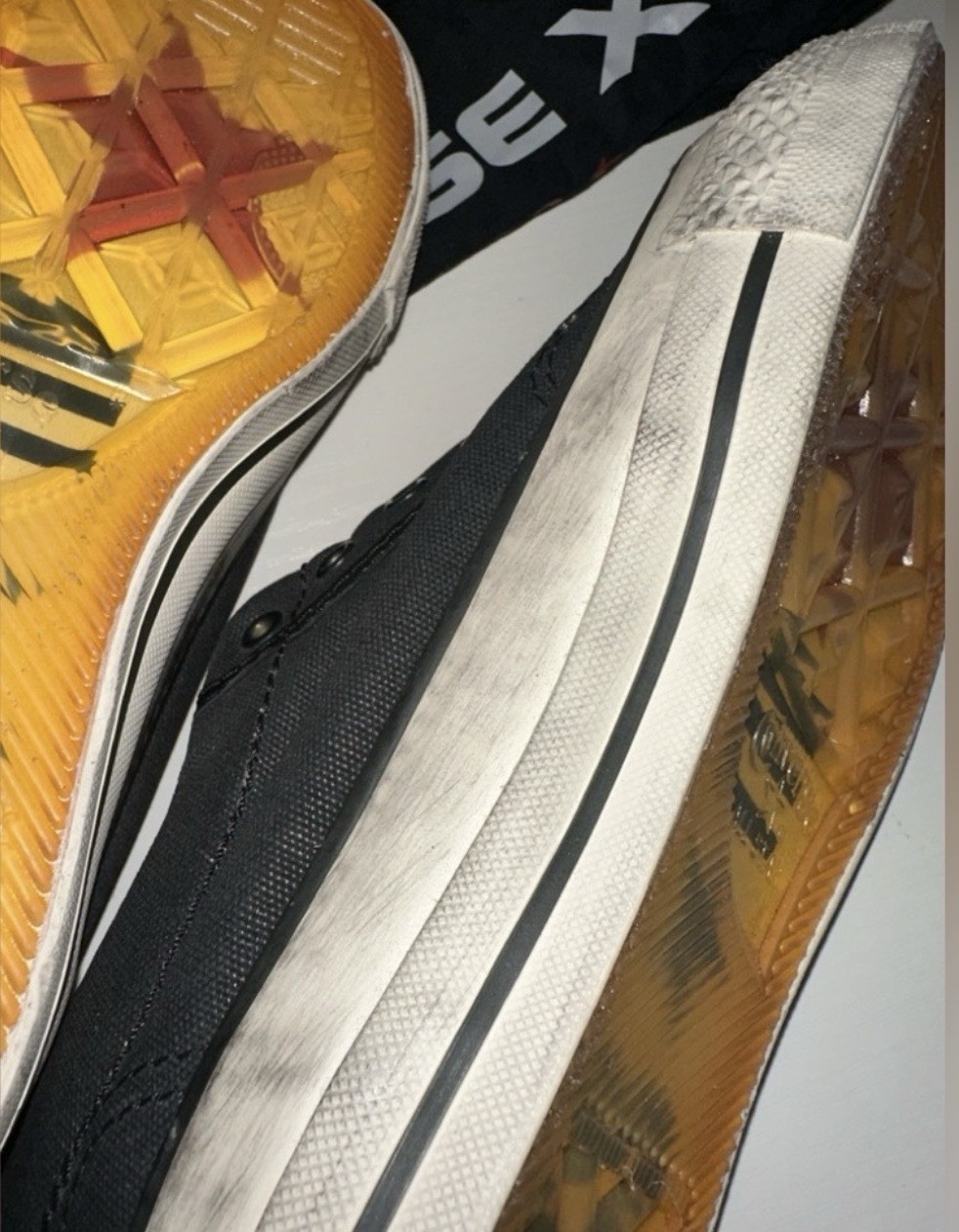 New Converse John Varvatos slip-on distressed black sneakers shoes Men 4 Women 6