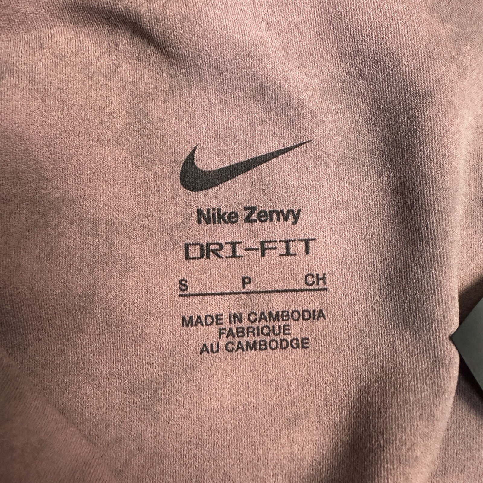 Nike Zenvy Womens High-Waisted 7/8 Leggings Sz S Gentle Support Mauve FN4167-208