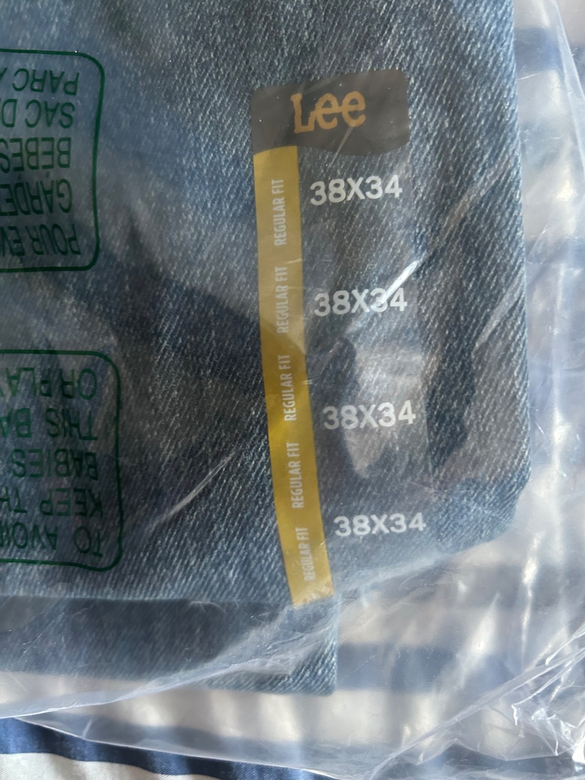 new 38″x 34″ Mens Lee Jeans – assorted colors