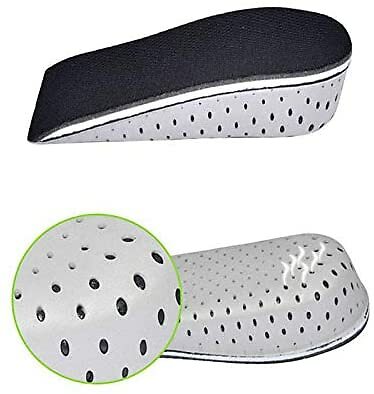 1 Pair 3.8cm Height Increasing Shoes Insoles Lift Insert Shoe Pad Cushion Insole