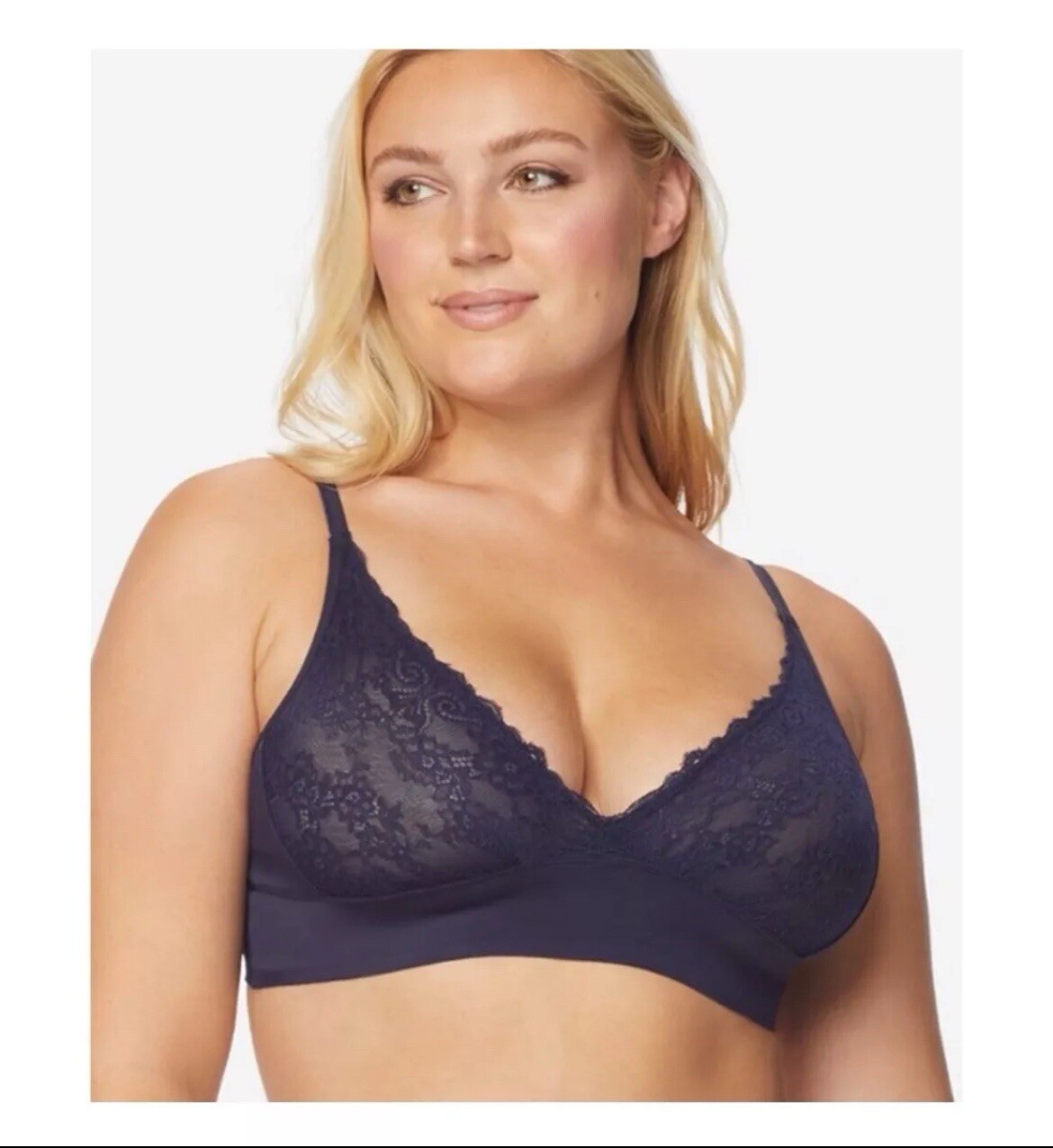 Ruby Ribbon Second Skin Lace Demiette- In Black Sz 34 #1776 NEW!