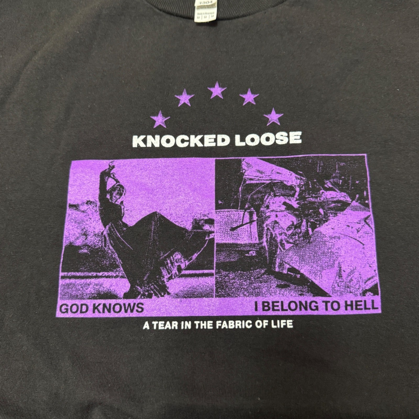 Knocked Loose God Knows Long Sleeve Shirt Men’s M Black Metalcore Deathcore