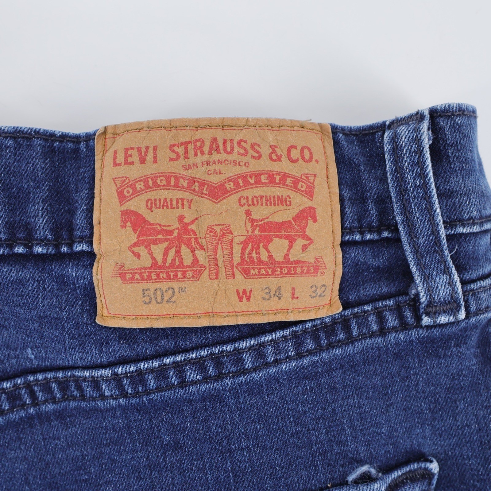 Levi’s 502 Regular Taper All Seasons Stretch Tech Jeans Blue Mens 34×31