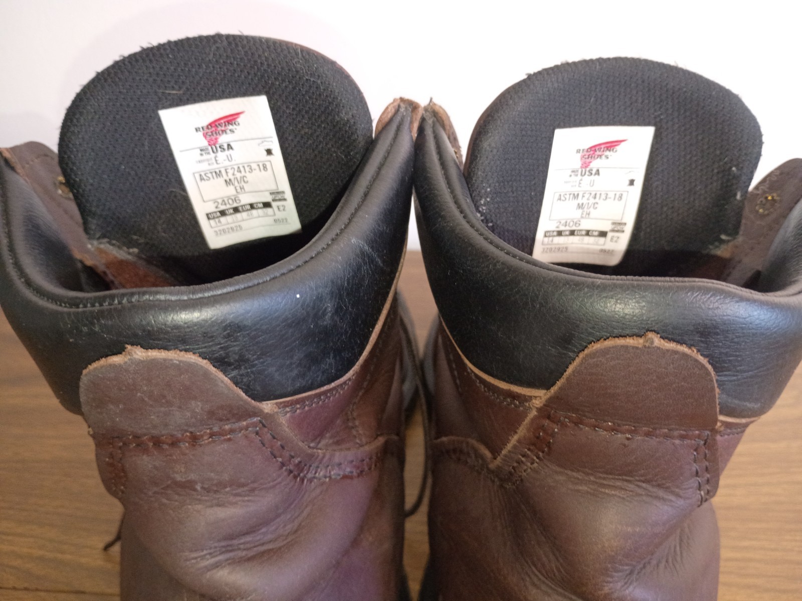 RED WING Sz. 14US/48EU 2240 SuperSole Safety Rated Work Boot w Tuff Toe App