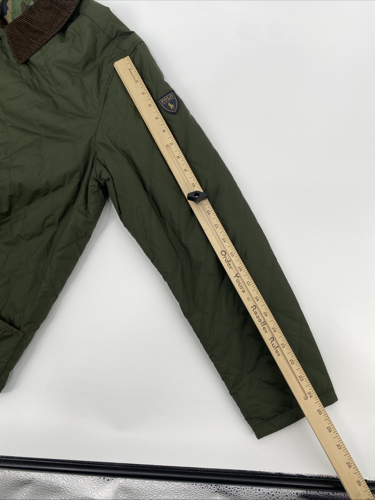 NEW Polo Ralph Lauren Jacket Mens Medium Green Camo M Classics 2 Reversible