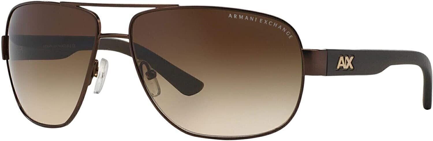 A|X Armani Exchange Men’s AX2012S 605813 Rectangular Metal Sunglasses