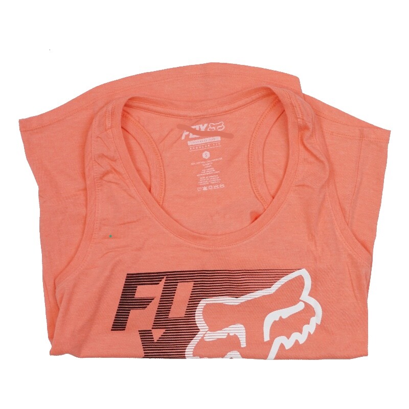 WOMENS MOTORCROSS RACER BACK TRACK TANK CORAL