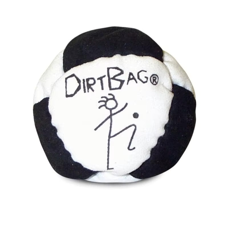Dirtbag Classic Footbag Hacky Sack 3-Pack with Carry Pouch,Sand-Filled 8-Panel S
