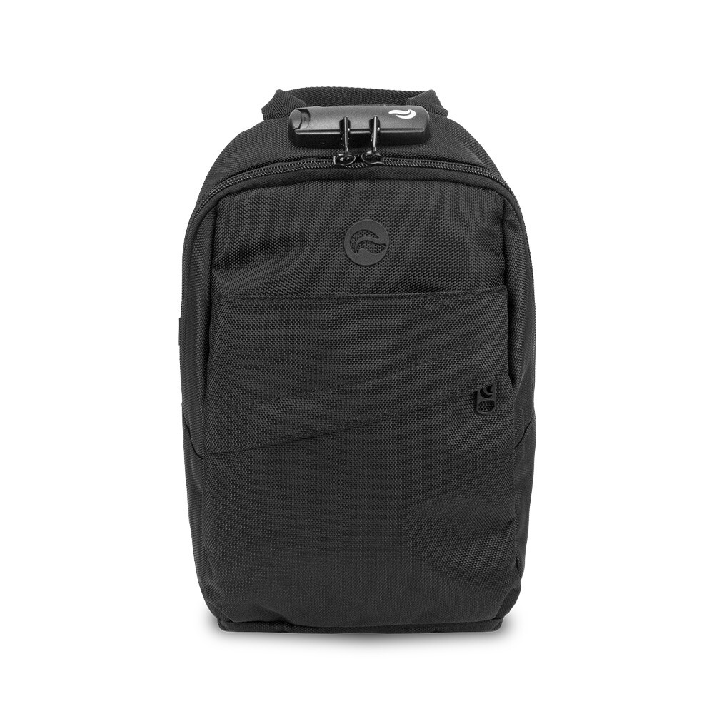 Skunk UNO Smell Proof Cross Body Smell Weather Proof Carbon Lining BLACK CANVAS