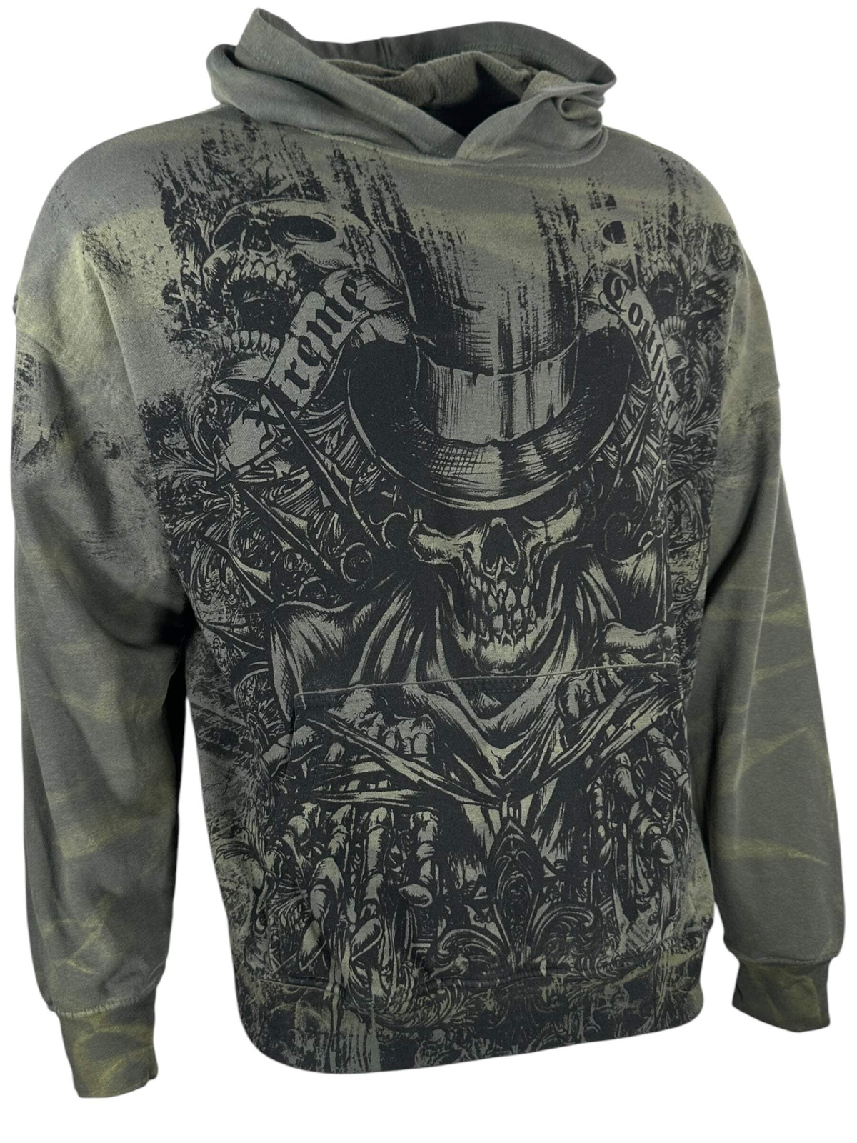 Xtreme Couture By Affliction Unisex Oversized Boxy Pullover Hoodie OFFERING