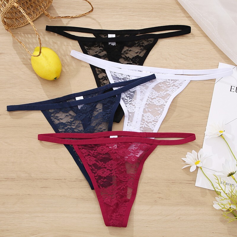Women Sexy G-String Underwear Lace Panties Lingerie Thong Low Waist Intimates