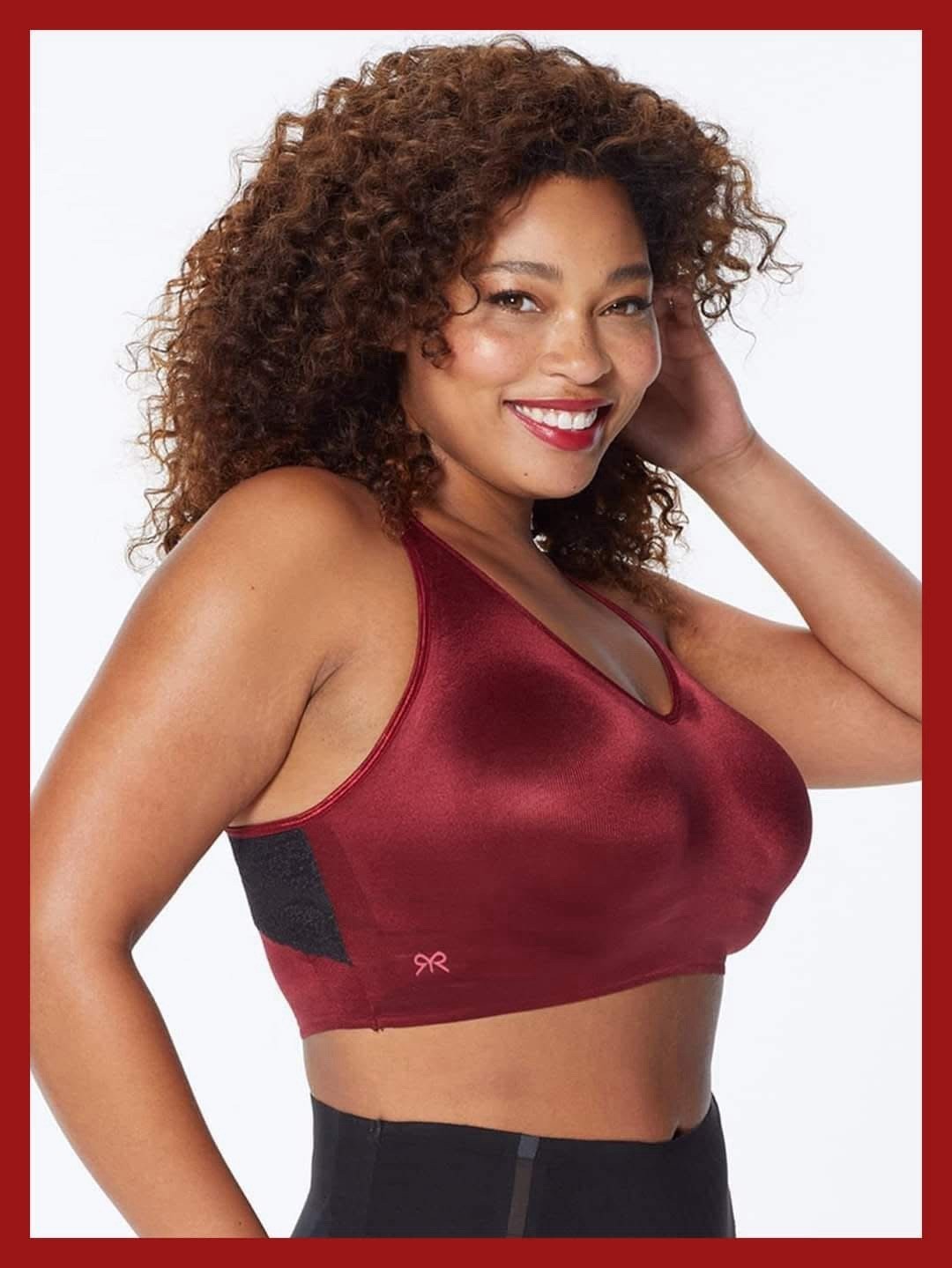 Ruby Ribbon Burgundy Sport Demiette Bra
