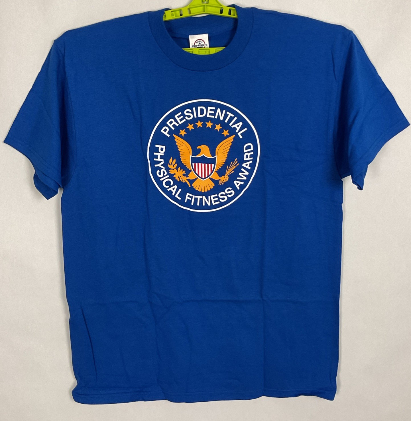 Presidential Physical Fitness Tshirt Blue Sz Large Delta Cotton Chest 44×30” New