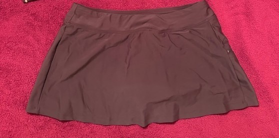 Woman’s Beach Diva Size 14 Swim Bottom Shorts Brown 81% Nylon 19% Spandex