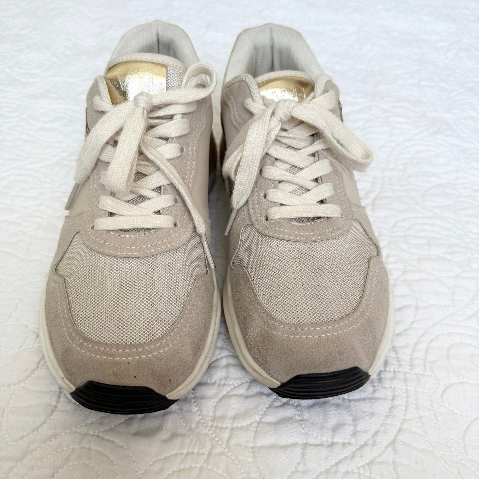 Vintage Havana Run Sneakers in Nude Glitter Size 8