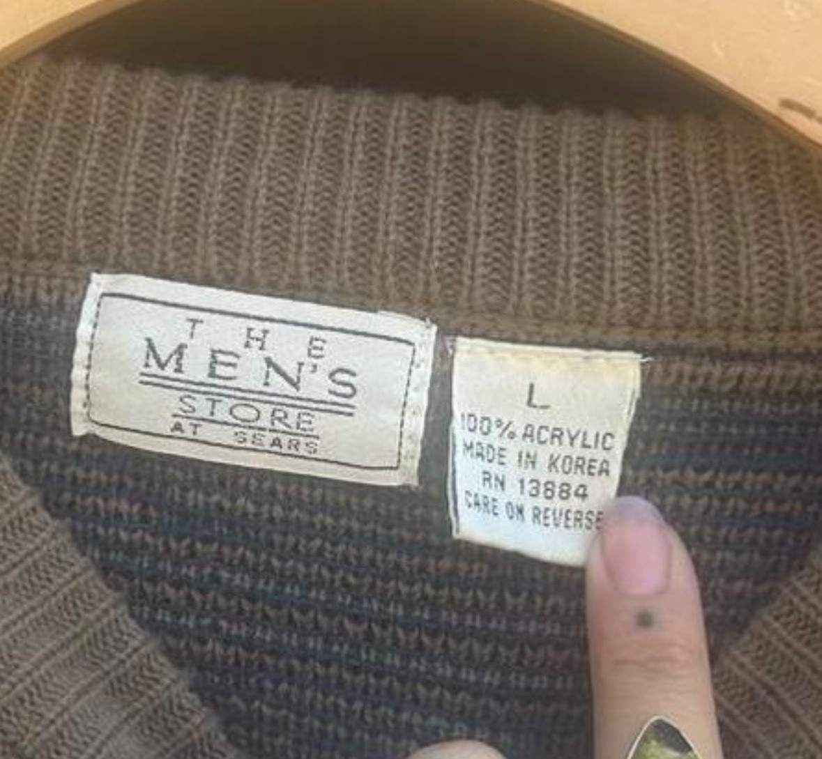 Vintage The Men’s Store Sweater, Size Large, Great Condition