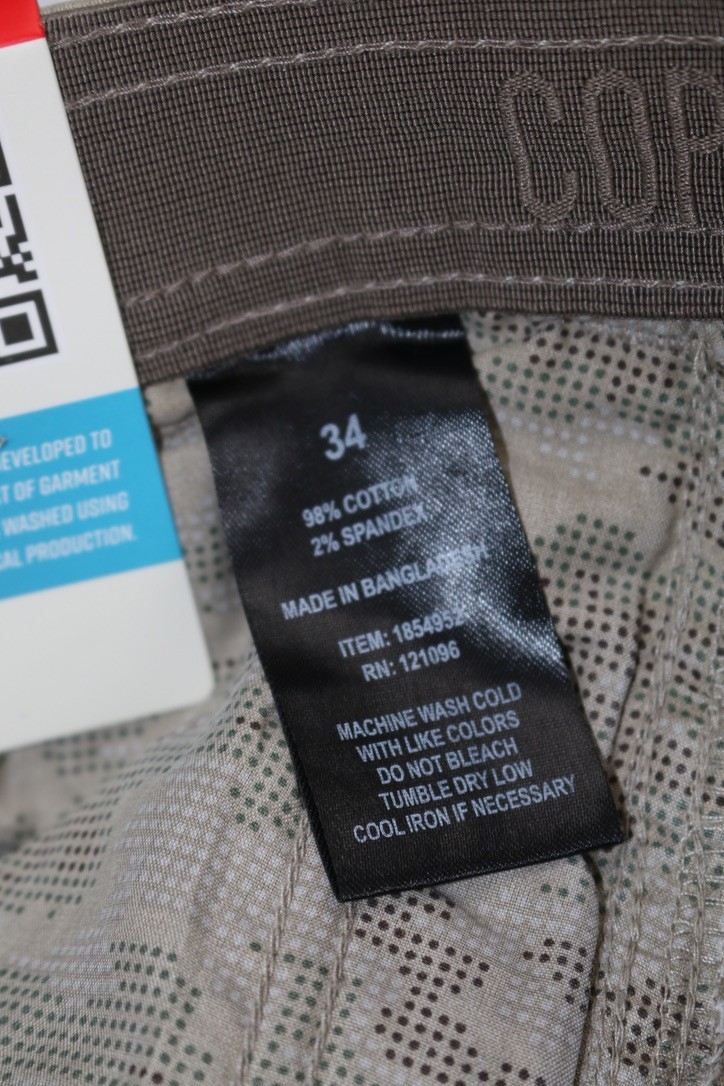 Copper & Oak Mens Venture Ripstop Cargo Shorts Tan Blue Gray 10in Inseam 30-42W