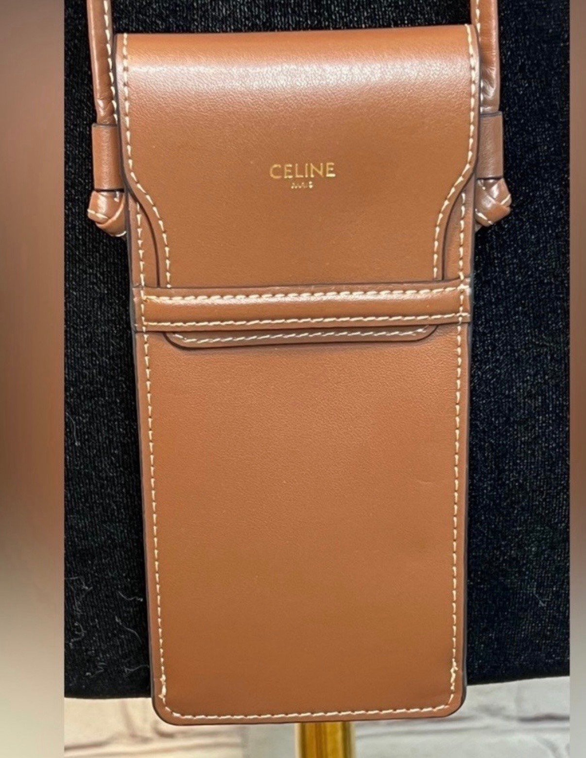 CELINE PARIS CELL PHONE HOLDER EYE GLASS CASE CROSSBODY