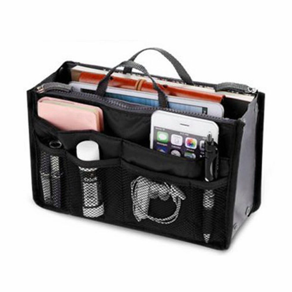 Tote Organizer Insert Bag Women Travel Large liner Handbag Purse Lady Makeup