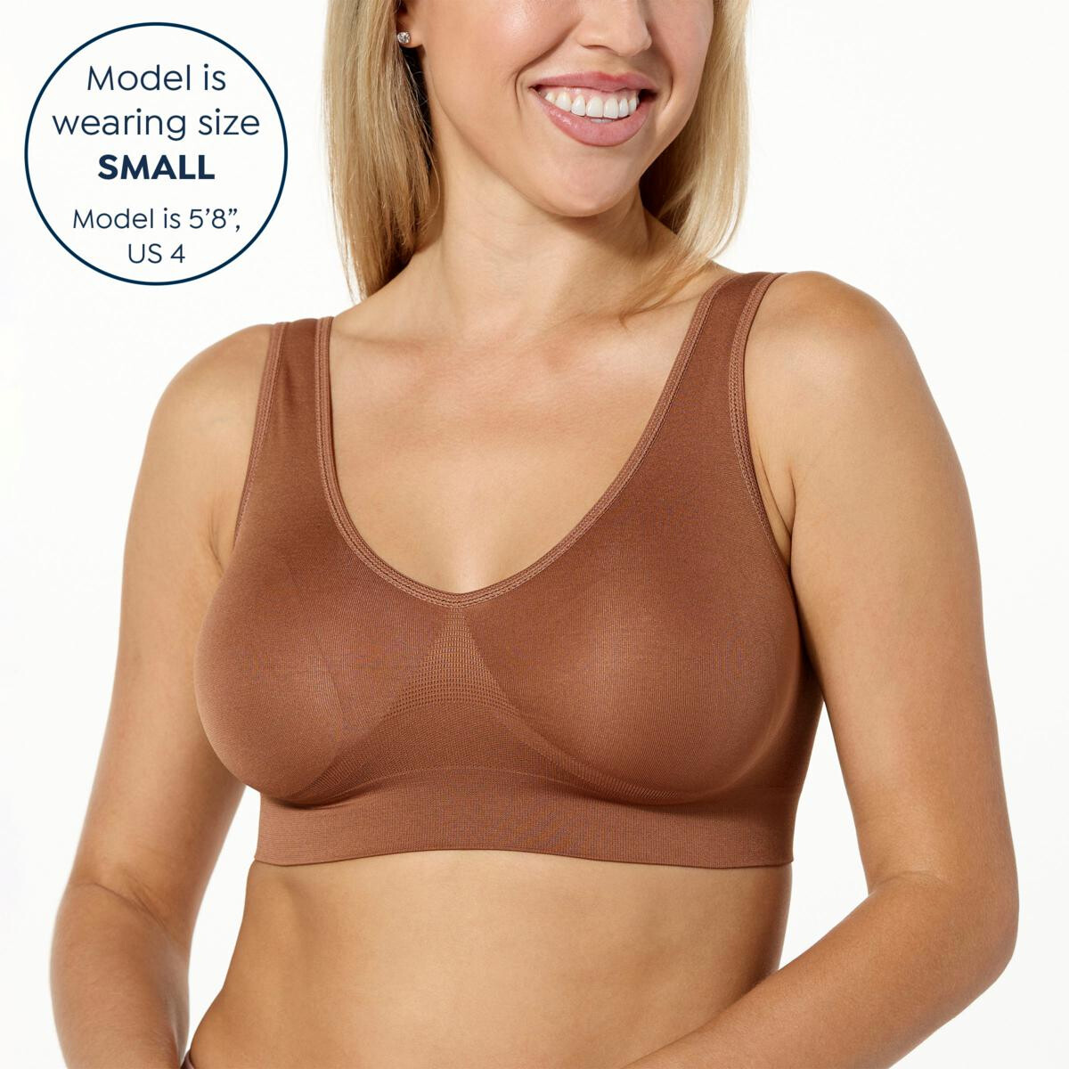 Rhonda Shear Original Seamless Ahh Bra 5-Pack Comfortable Amazing Award Winning
