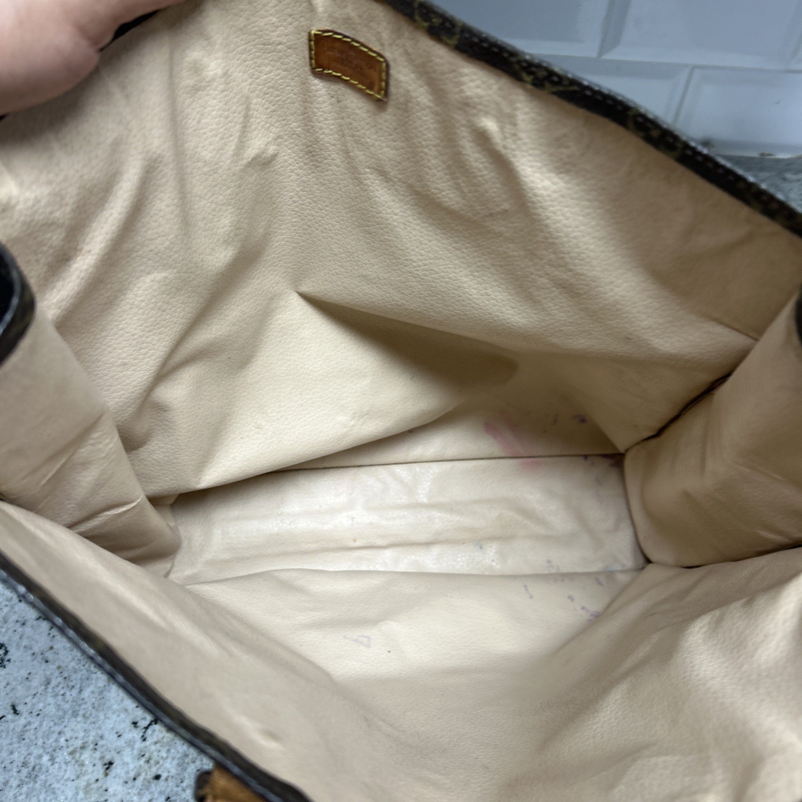 Vintage Louis Vuitton Brown Monogram Canvas Sac Plat – 1 OWNER 🔥🔥
