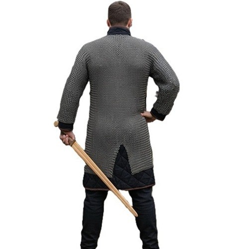 9mm Round Chain-Mail Hauberk – Medieval Reenactment Armor Shirt