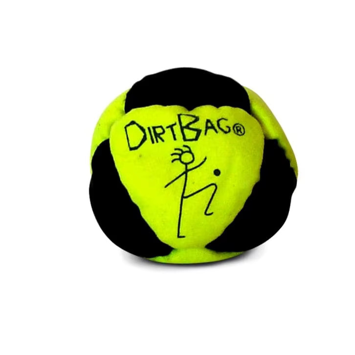 Dirtbag Classic Footbag Hacky Sack 3-Pack with Carry Pouch,Sand-Filled 8-Panel S