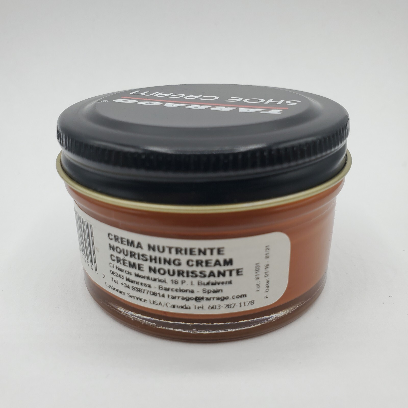 Tarrago Shoe Polish # 49 Cognac Cream Leather Protector 1.78 oz. 50ml
