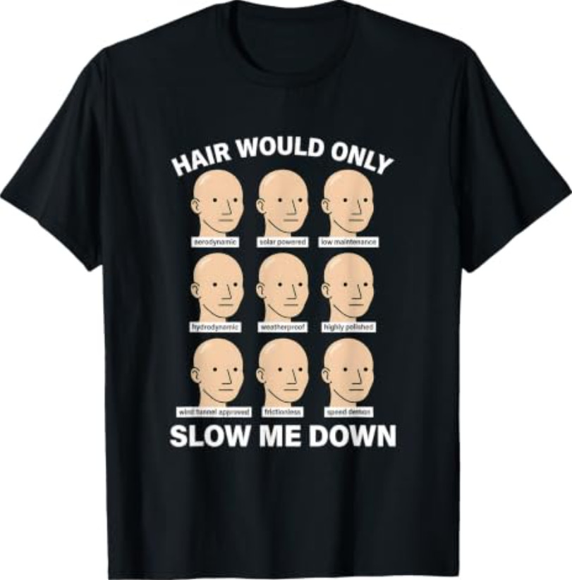 Funny Bald T-Shirt