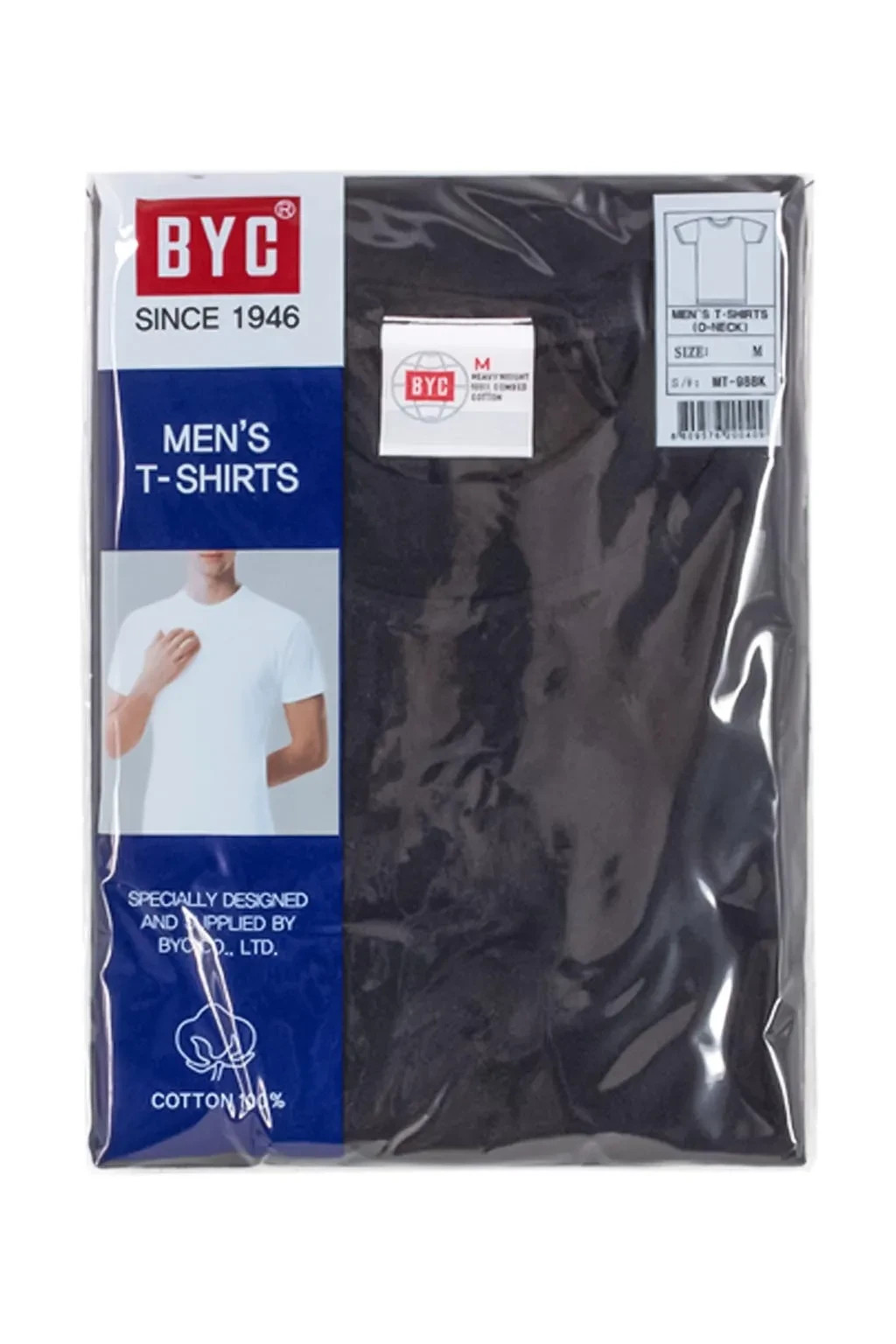 3 Pack Men’s Classic Black Cotton Undershirts Crewneck T-Shirt S M L XL 2XL