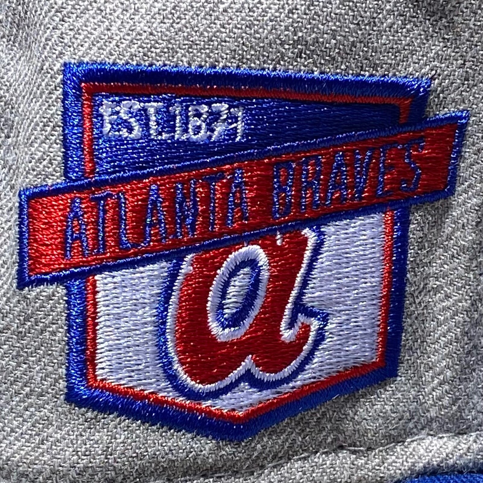 Atlanta Braves 1972 Cooperstown Logo New Era 59FIFTY 2 Tone Fitted Hat 7 1/8