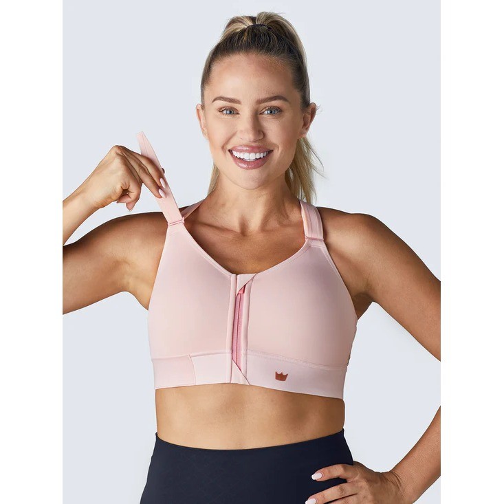 SHEFIT FLEX Blush Sports Bra Size 3Luxe Supportive Activewear Medium Impact
