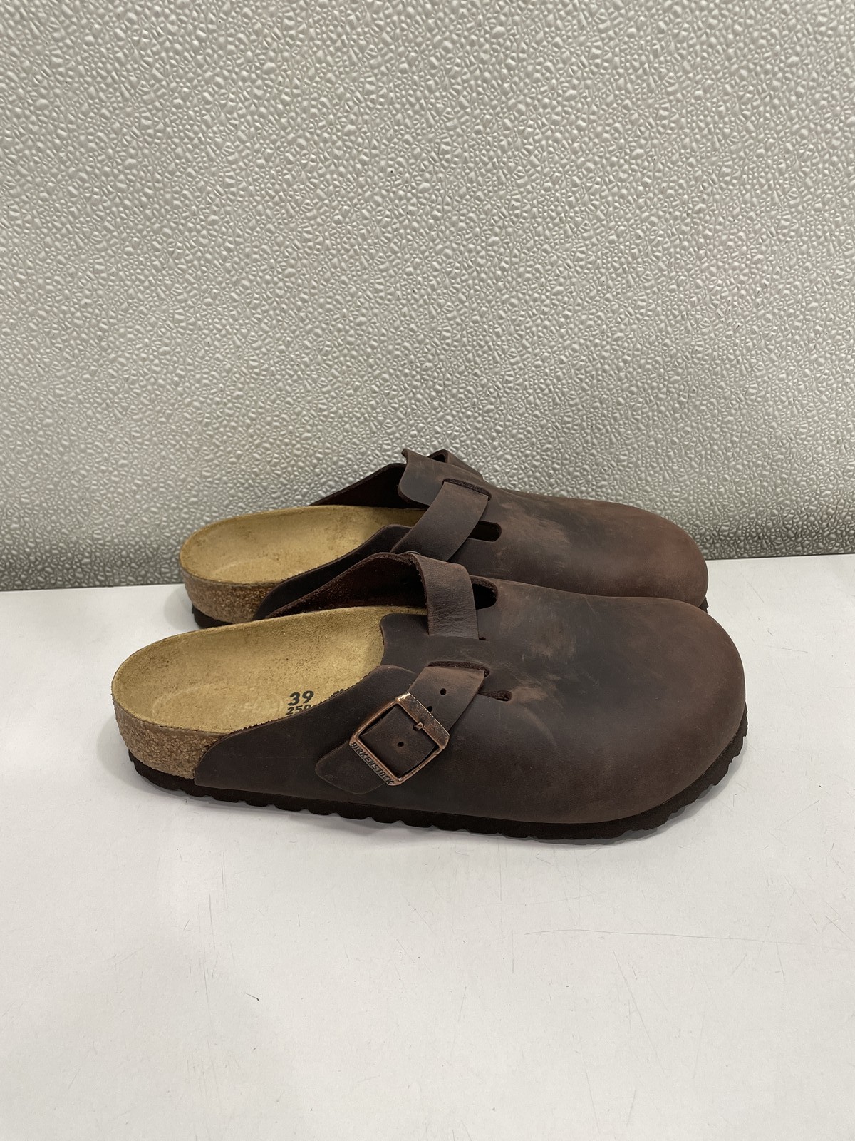 Birkenstock Boston Oiled Leather Clog Unisex W8, M6 In Habana