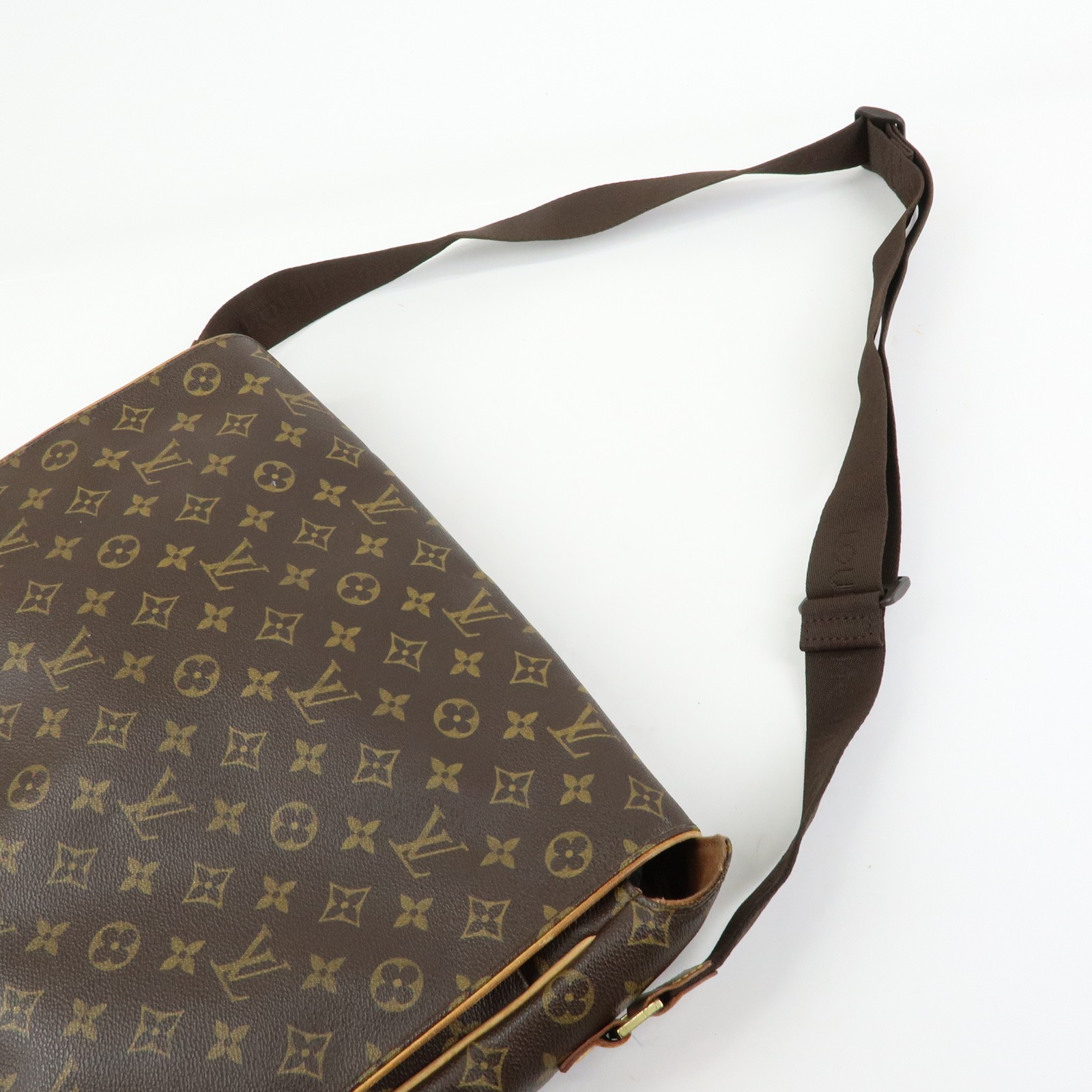 Louis Vuitton Monogram Abbesses Messenger Bag Brown M45257 Authentic Used F/S