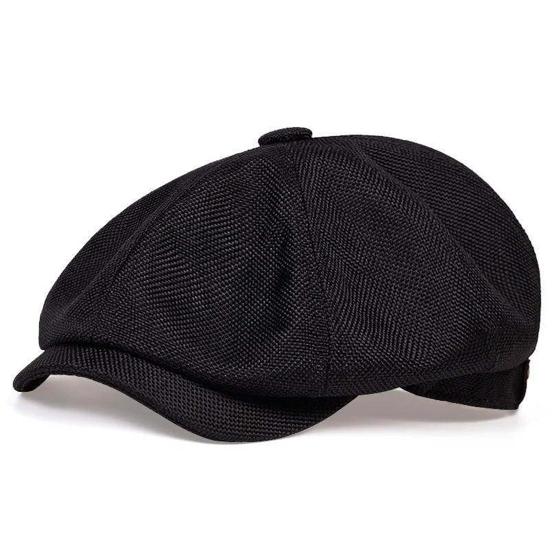 Newsboy Hat Flat Cap Driver Herringbone Tweed Plain Wool Baker Boy Classic Golf