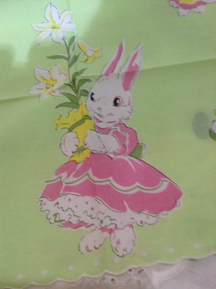 Adorable Easter Bunny Handkerchief – Hankie
