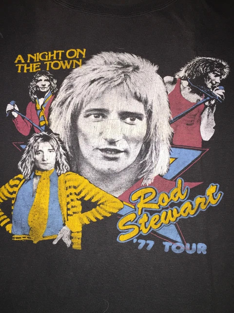 New ROD STEWART VINTAGE 1977 S-234XL Gift Christmas Shirt D2066