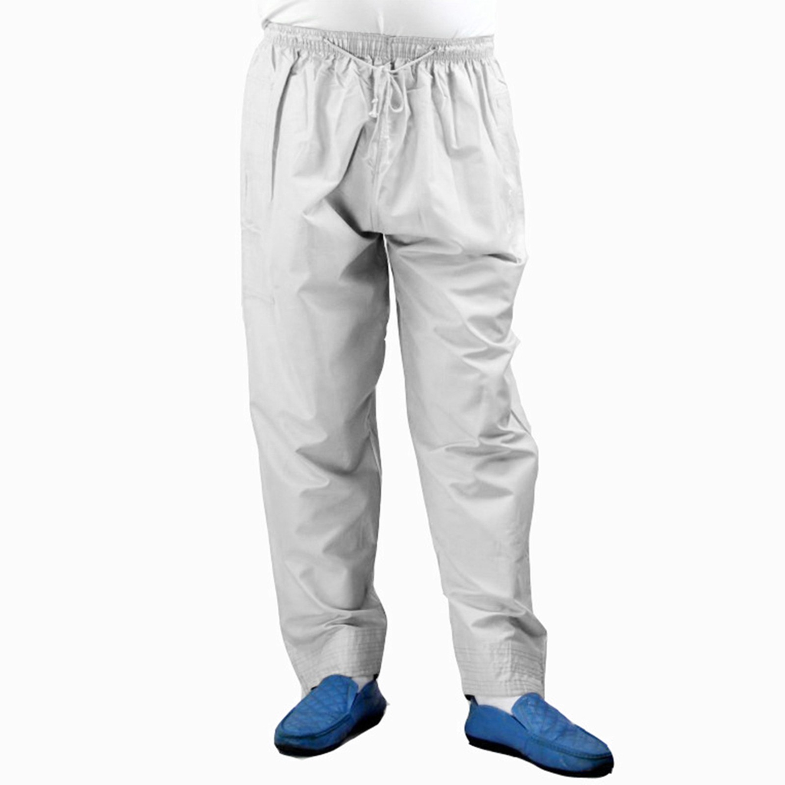 Men Muslim Pants Polyester Cotton LooseStyle With Waist Elastic Band Afghan